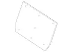 21292306629F08 - Body: Seat Back Frame Cover for Mercedes-Benz Image