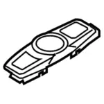 DS7Z13776BF - : Dome Lamp for Ford: Fusion, Police Responder Hybrid, SSV Plug-In Hybrid Image