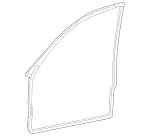 2037200378 - Body: Weatherstrip for Mercedes-Benz Image