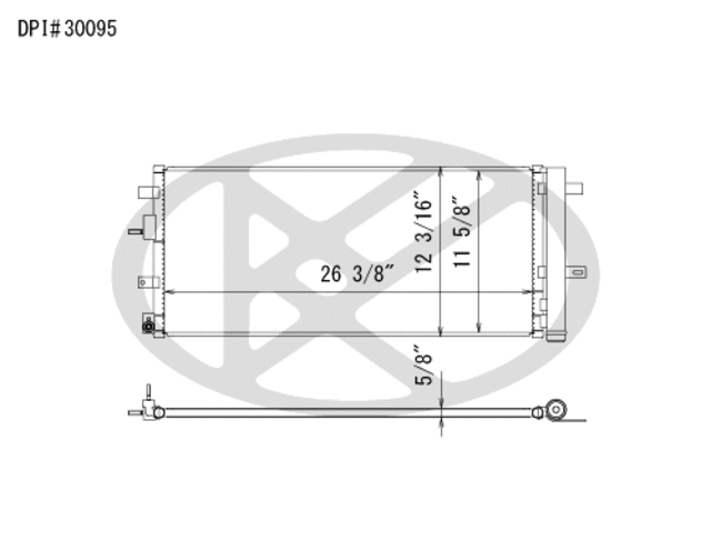 CD321100 - Air Conditioning &amp; Heat: Koyorad A/C Condenser for Koyo Image