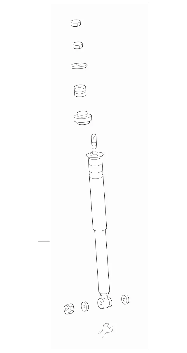 2083230500 - Suspension: Shock for Mercedes-Benz Image