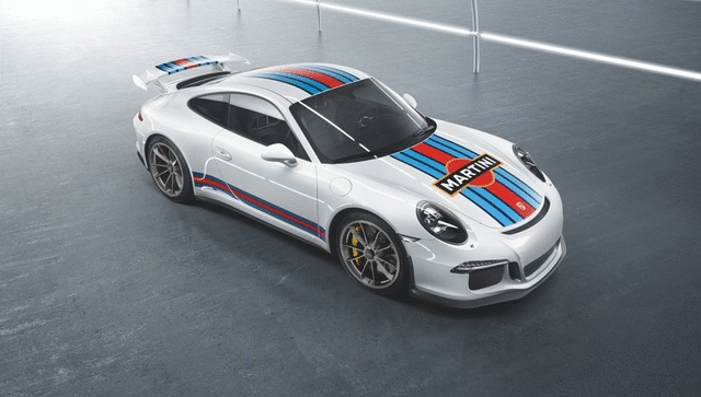 99104480176 - Exterior: Martini Racing Design Decorative Sticker Set for Porsche: 911 Image