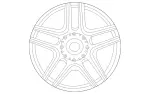 4634011602 - : Wheel Alloy 18 5-Spoke for Mercedes-Benz Image