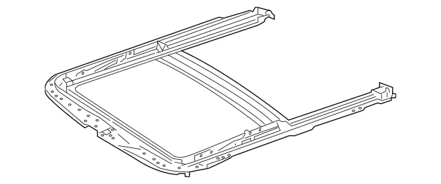 1667801300 - Sliding Sunroof: Sliding Sunroof Frame for Mercedes-Benz: GL350, GL450, GL550, GL63 AMG, GLE300d, GLE350, GLE400, GLE550e, GLE63 AMG, GLS350d, GLS450, GLS550, GLS63 AMG, ML250, ML350, ML400, ML550, ML63 AMG Image image
