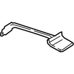 HC3Z201A01A - Body: Rear Bracket for Ford: F-250 Super Duty, F-350 Super Duty, F-450 Super Duty Image