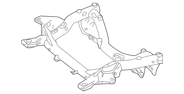 2046281057 - Front-End Assembly, Front Panel: Integral Carrier for Mercedes-Benz: C250, C300, C350, C63 AMG, E550 Image image