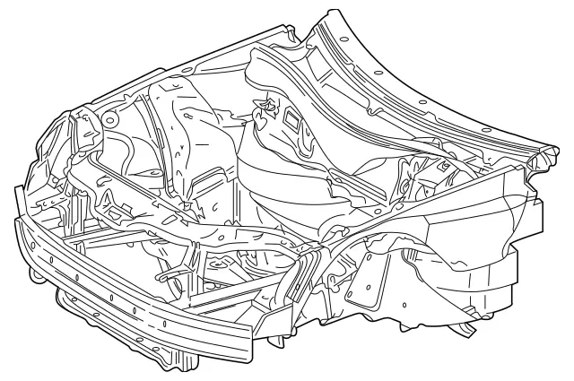 1706201105 - Body: Ft Inner Structure for Mercedes-Benz Image