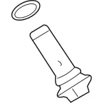 XW4Z6894AA - : Oil Cooler Bolt for Ford Image