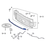 LC3Z8200CB - Body: Lower Molding for Ford: F-250 Super Duty, F-350 Super Duty, F-450 Super Duty Image