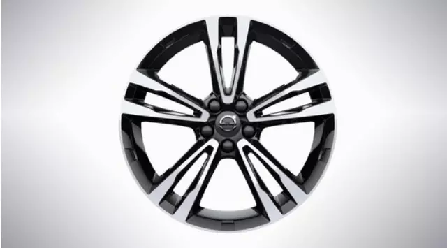 31381536 - Suspension: 19-inch 5-Double Spoke Black Diamond Cut Alloy for Volvo: V90, V90 Cross Country, XC60 Image