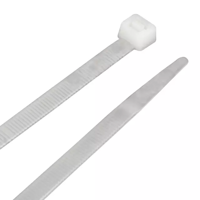 W2906 - : 100 Pc White Cable Ties. 4" Length. Tensile Strength 18 Lbs. Resalable Bag. for Performance Tool Image