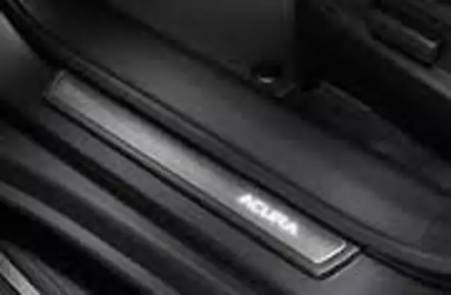 8E12TY2210A - : Door Sill Trim - 4 Door Illuminated - Ebony for Acura: RLX Image