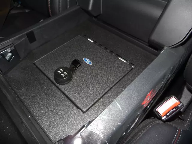 VML3Z9906202A - Interior: Console Vault Captains Chair Vehicle Safe for Ford Image