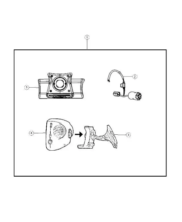 82210750AB - Mopar Accessories - Component Parts: Vehicle Navigation Kit for Mopar Image