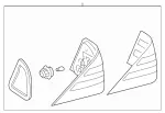 2158200164 - : Tail Lamp Assembly for Mercedes-Benz Image