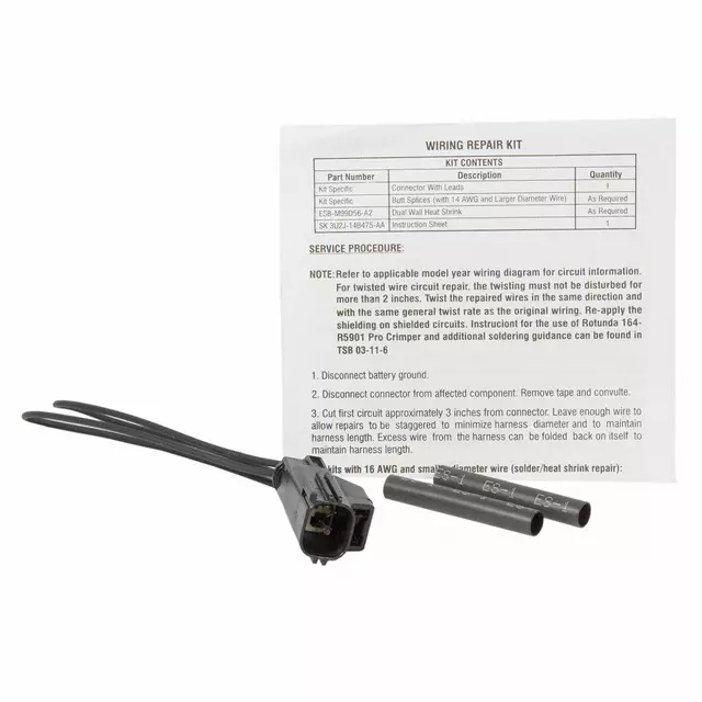 Wire Assembly - Ford (3u2z14s411axb)