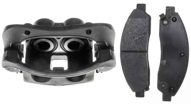 19183677 - : Front Driver Side Disc Brake Caliper Assembly (Loaded Non-Coated), Remanufactured for GM Image