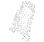 9103311 - Front Seat: Backrest Frame for Mercedes-Benz Image