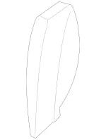 23186011229H07 - Body: Seat Belt Guide for Mercedes-Benz Image