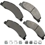 SDF1328 - : Akebono Severe Duty Ultra Premium Disc Brake Pad Kit for AKEBONO Image
