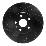 63346027L - : DFC Brake Rotor - Drilled and Slotted - Black for DYNAMIC FRICTION Image