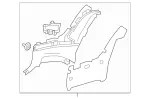 21769005541C13 - Body: Lower Quarter Trim for Mercedes-Benz Image