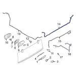 M2DZ17A605E - Body: Washer Hose for Ford: Bronco Image