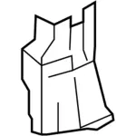 F7UZ1524346AAH - Body: Lower Pillar Trim for Ford Image