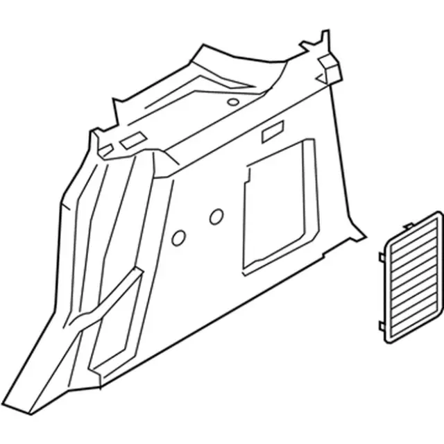 FT1Z1731013HA - Body: Interior Quarter Panel Trim Panel for Ford Image