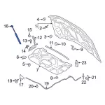 LC3Z16C826A - Body: Lift Cylinder for Ford: F-250 Super Duty, F-350 Super Duty, F-450 Super Duty, F-550 Super Duty Image