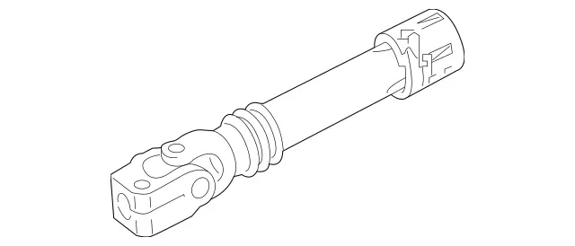 2224620378 - Steering: Steering Coupling for Mercedes-Benz: Maybach S550, Maybach S560, Maybach S600, Maybach S650, S450, S550, S560, S600, S63 AMG Image image