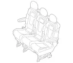 44795096019D88 - : Seat Assembly for Mercedes-Benz: Metris Image