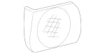 22073701881A26 - Body: Speaker Grille for Mercedes-Benz Image