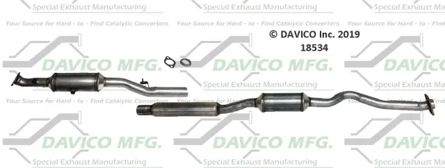 18534 - : Direct Fit Catalytic Converter for DAVICO CONVERTERS Image