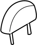 864007W21A - Body: Headrest for Infiniti Image