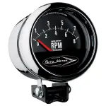 2897 - : GAUGE, TACH, 3 3/4", 8K RPM, PEDESTAL W/RETRO SHORT SWEEP, TRADITIONAL CHROME for AutoMeter Image