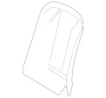 21691003397G44 - Body: Seat Back Panel for Mercedes-Benz Image