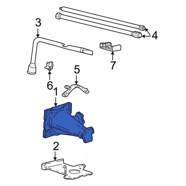 AC3Z17080D - Body: Jack Assembly for Ford Image