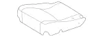16392026467E74 - Body: Seat Cover for Mercedes-Benz Image