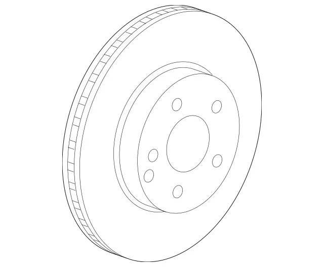 167421110107GZ64 - Brakes: Brake Disc, Vented for Mercedes-Benz: GLE350, GLE450, GLE450e, GLE53 AMG, GLE580, GLS450, GLS580, GLS63 AMG, Maybach GLS600 Image image