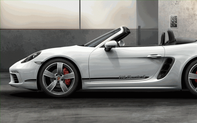 98204480086041 - Exterior: Side Model Logo - Black for Porsche: 718 Boxster Image
