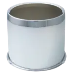 HC212A - : Push Through Hub Cover Open End 5.1" Wheel Bore Steel Chrome Plated Bulk for Gorilla Automotive Image