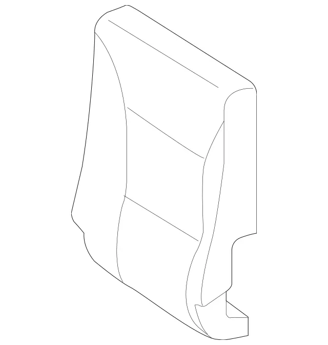 4639201316 - Body: Seat Back Pad for Mercedes-Benz Image