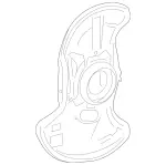 1724200500 - : Cover Plate F Brake Disc for Mercedes-Benz Image