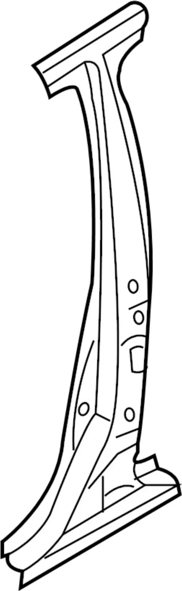 G65151BAMA - Body: Center Pillar Reinforced for INFINITI: EX35, EX37, QX50 Image