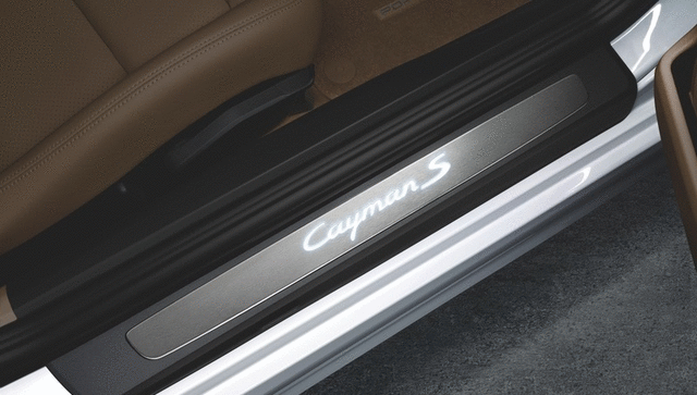 98104480015 - Exterior: 2016-2023 Porsche - Door Entry Guards In Stainless Steel for Porsche: 718 Cayman, Cayman Image