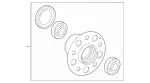 2123300025 - Front Axle: Front Wheel Hub for Mercedes-Benz Image