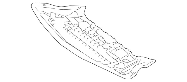 2125204023 - Chassis Sheet Metal Parts/Air Intake: Cover, Engine Comp. Lower for Mercedes-Benz: CLS400, E350 Image image