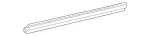 2107350465 - Rear Doors: Sealing Rail for Mercedes-Benz Image