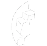 22291006001B88 - Body: Inner Cover for Mercedes-Benz Image